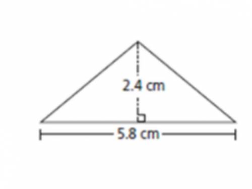 What is the area, in square centimeters, of the figure in the picture?