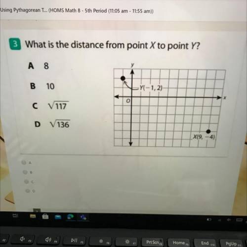 What is the distance from point X to point Y? Please Help!