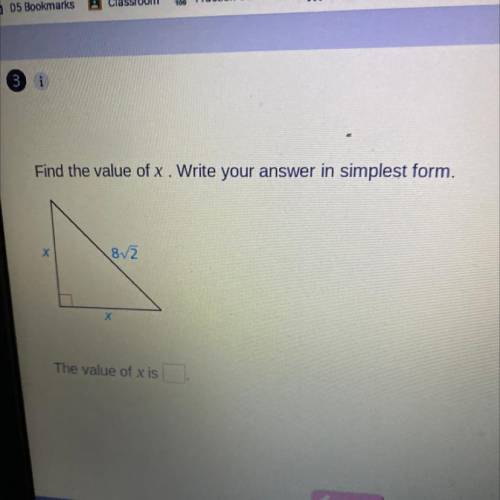 Find the value of x. Write your answer in simplest form.
8/2
The value of x is