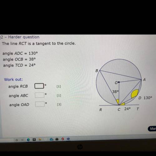 Circle theorems / finding the value of X in each circle / tangents