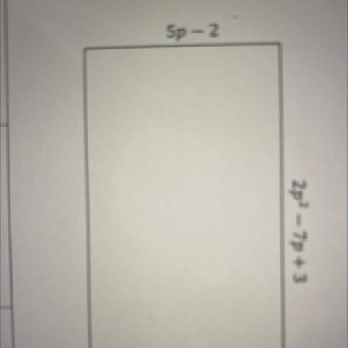 Write a simplified expression for the perimeter of the rectangle shown below.