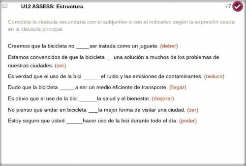 Please help ASAP! :)
This is my spanish assignment, I am not quite familiar with this topic.
