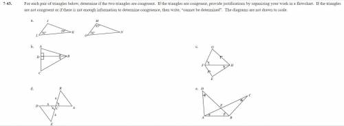Congruent triangles pls help