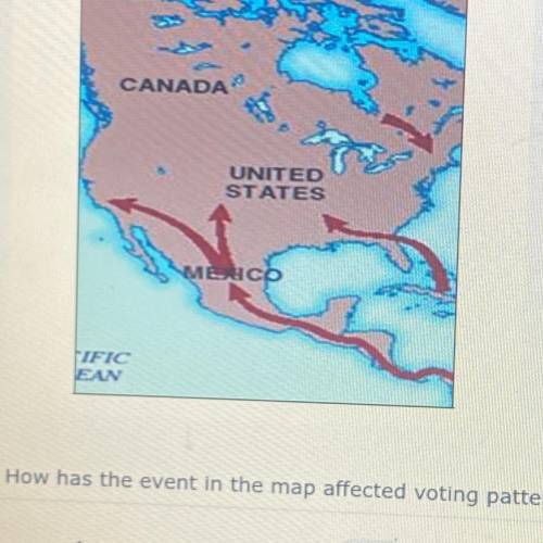 How has the event in the map affected voting patterns?