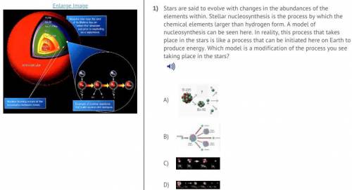 Which model is a modification of the process you see taking place in the stars?

Look at the pictu