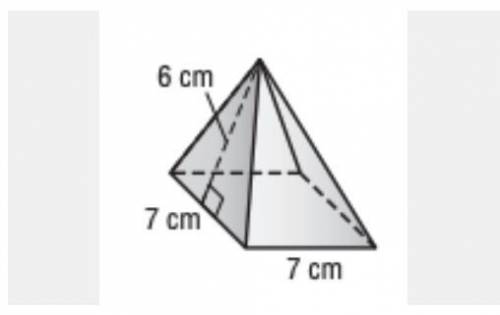 HELP ASAP

TYSM TYSM What is the surface area of the square pyramid?
I put a picture! 
⬇️