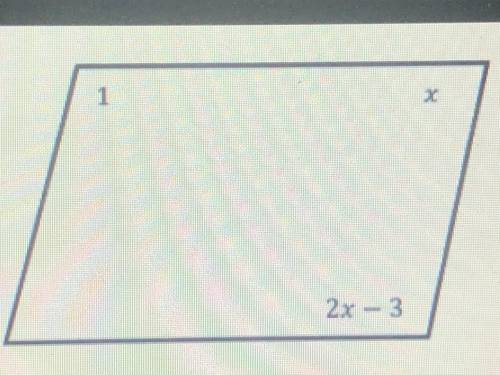 What is angle 1 in this parallelogram?