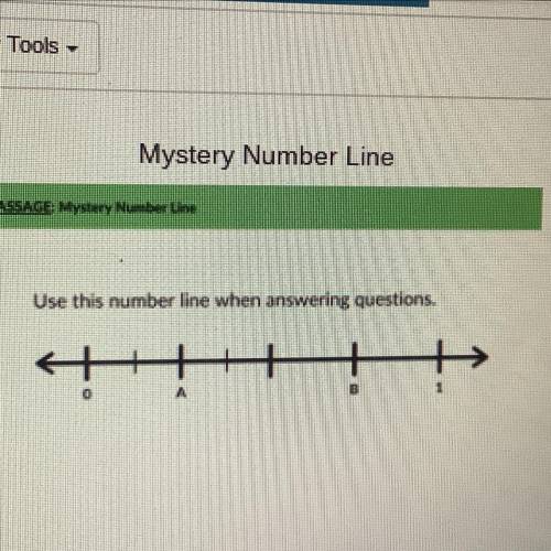 Use this number line when answering questions￼.

What is the fractional value of A?￼
(Do not answe