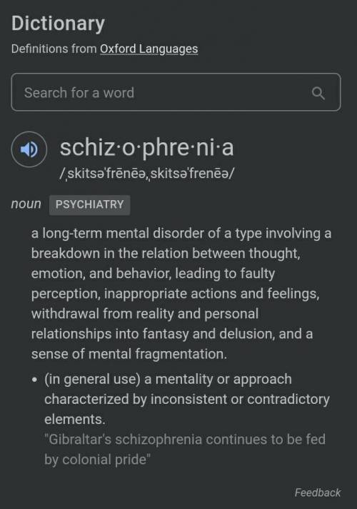 What is schizophrenia​