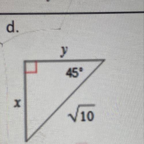 To solve y and x, I am adding a picture