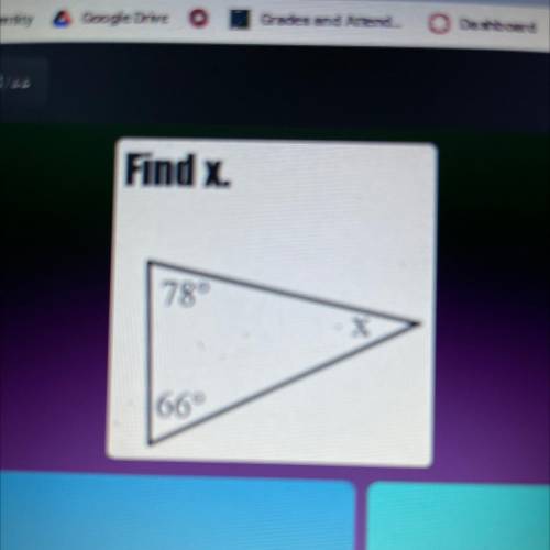 Find the measure of the indicated angle x