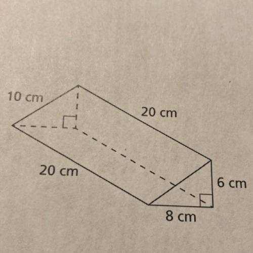Find the surface area of a triangular prism