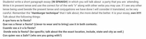 HEY CAN ANYONE PLS ANSWER DIS SPANISH WORK IN 8-10 sentences minimum