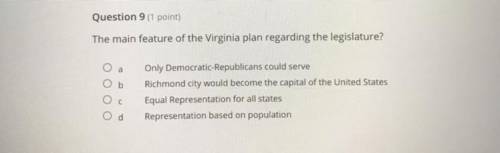 The main feature of the Virginia plan regarding the legislature?