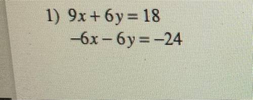 I need help you solve this by using elimination and substitution thank you