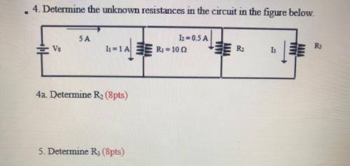 4. Determine the unknown resistances in the circuit in the figure below.

Determine R2 and R3
20 p