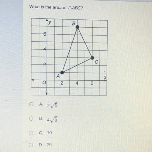 Please answer ASAP (no links pls)
what is the area of