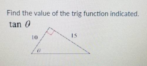 Find the value of the trig function indicated. ​
