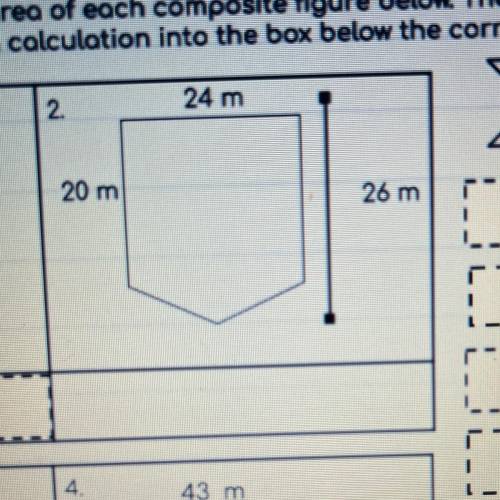 What is the area for the question