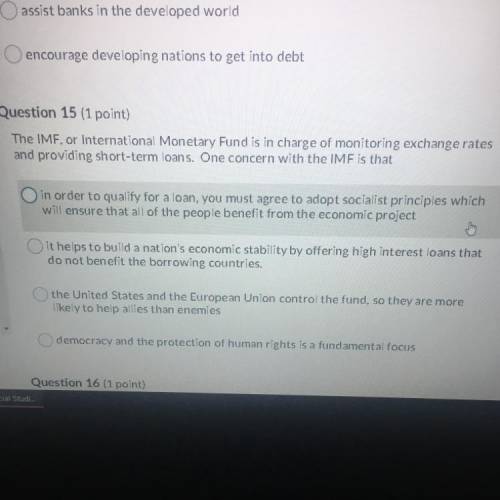 Help with question 15 asap please and thanks