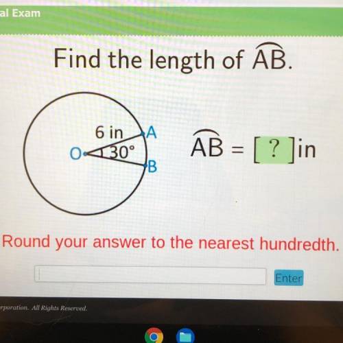 IF RIGHT WILL GIVE BRAINLIEST !!!Find the length of AB.
6 in A
030°
B
AB = [? ]in