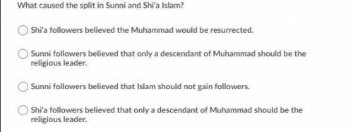 What caused the split in sunni and shi