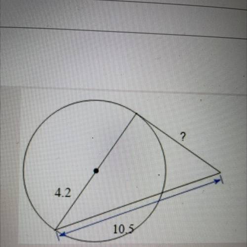 Please help!!! Find the indicated segment length. Assume lines which appear to be tangent are tange