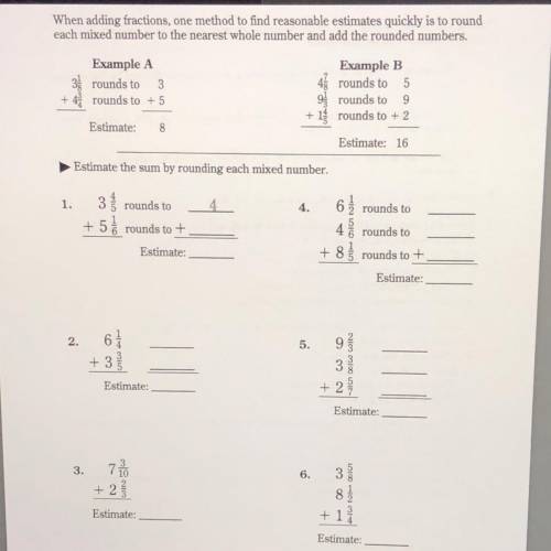 Can you please help just put the number like the 1. 3=4 & 5=... please thanks