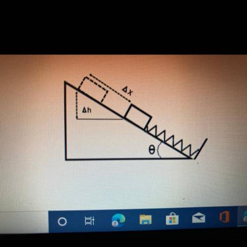 5. A .012 kg block of wood sits on a frictionless incline on a spring, as shown in the diagram belo