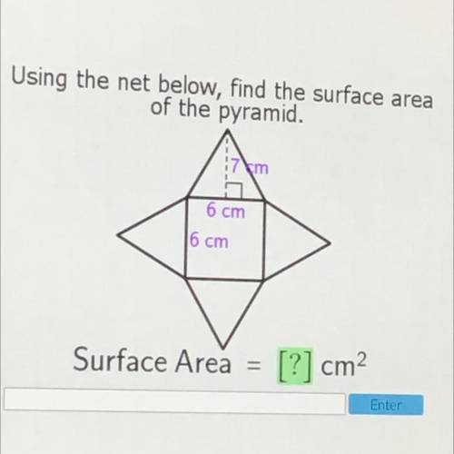 What is the surface area of this pyramid ? Thanks ! Help please. Its super urgent.