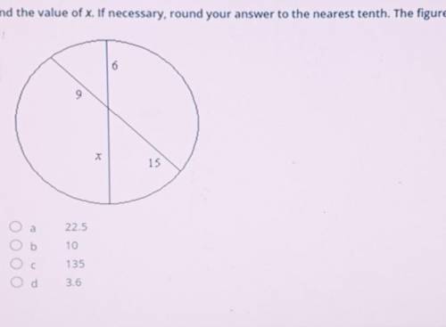 Find x and round to the tenth if needed.​
