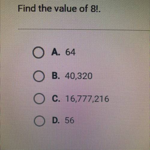 Find the value of 8!.