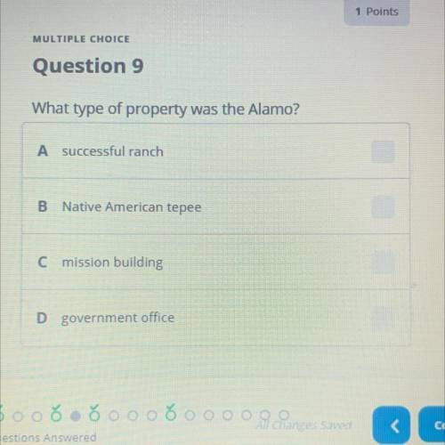 What type of property was the Alamo?