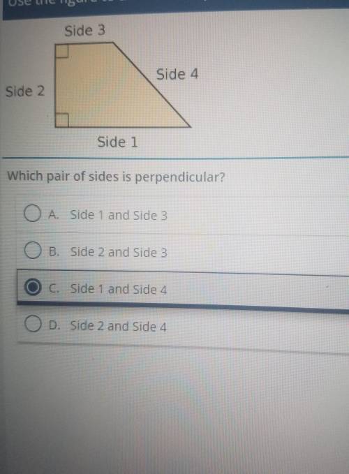 Witch sides are perpendicular??​