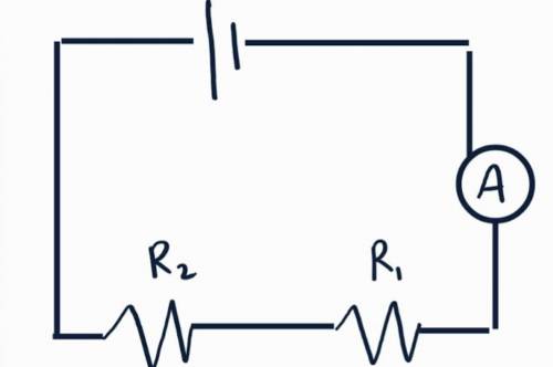 Find the total resistance in the following diagram, if R1 = 3 Ohms, and R2 = 2 Ohms.

-1 Ohm
1 Ohm