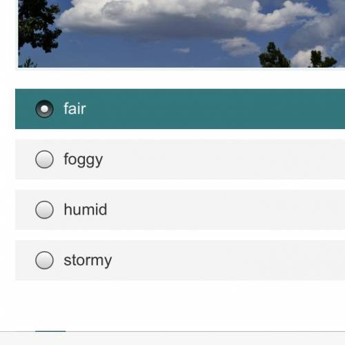 Which type of weather is usually associated with a cumulus cloud? Please help me