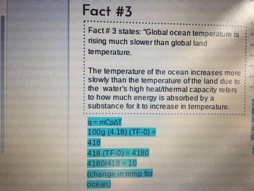 Global ocean temperature is rising much slower than global land temperature. Why is this misleadi