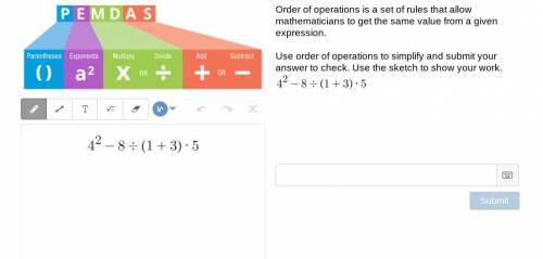 Order of operations is a set of rules that allow mathematicians to get the same value from a given