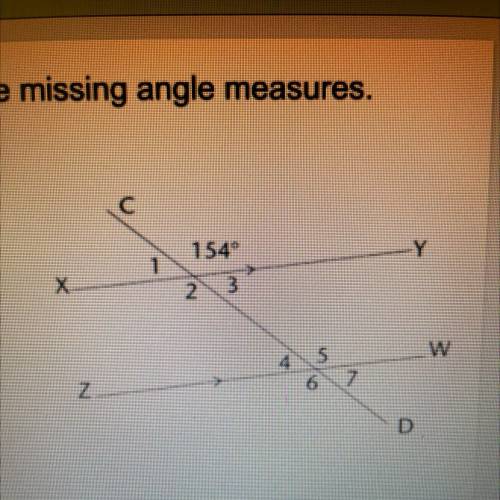 I need this answered by 3pm. Look at the diagram below. Fill in the missing angle measures.