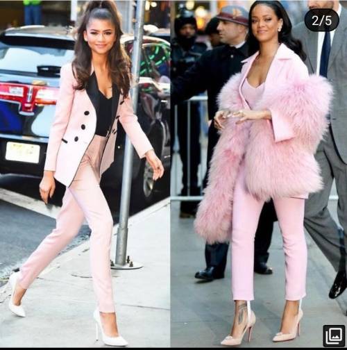 Zendaya or Rihanna

whose baby pink dress did u like the most .choose any 1 and give reasonLOTS OF