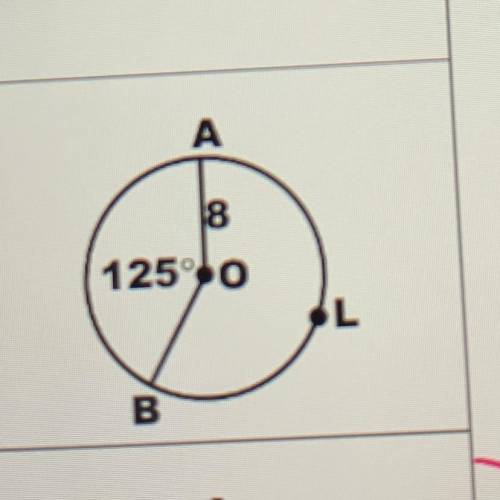 Find the length of circle AB' in circle O below.