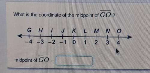 What is the cordinate of the midpoint of GO ? plss help me​