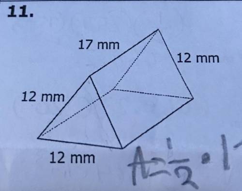 Find the volume of the Triangular prism. I NEED HELP FAST PLS!