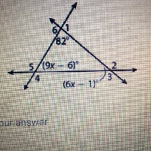 In the diagram below, what is the measure of angle 4