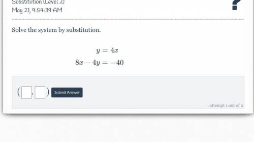 Solve by substitution