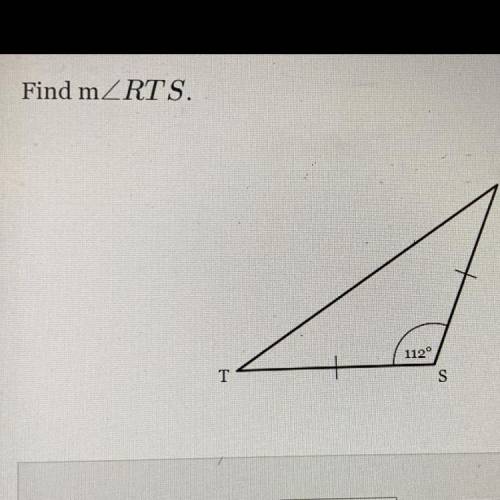 Find mZRTS.
R
112°
S
T
