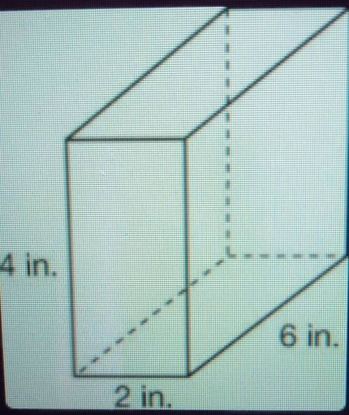 Find the lateral surface area of the prism.​