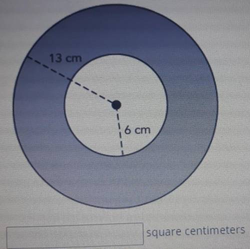One small circle is completely inside a larger circle. Both circles share the same center point. Ca