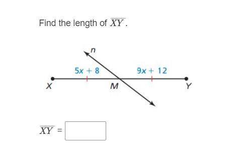 Find the length of XY. 
Please Show work, Don't answer with a link.