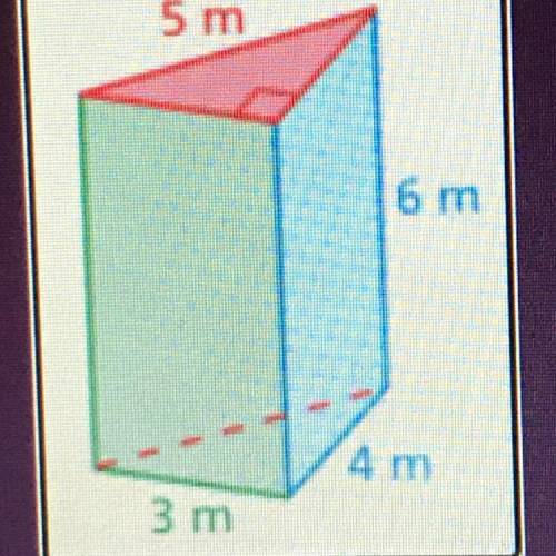 Find the volume of the triangular prism 
Thank you!!